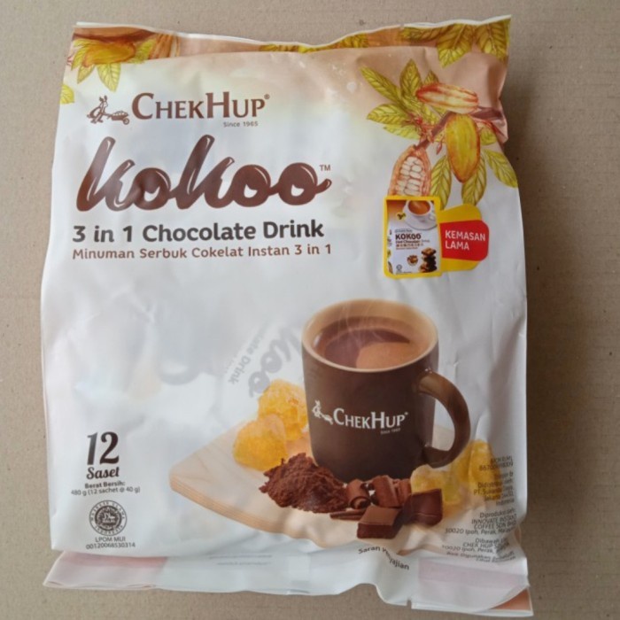 

Chek Hup Kokoo 3 In 1 Hot Chocolate Drink Malaysia Isi 12 Saset