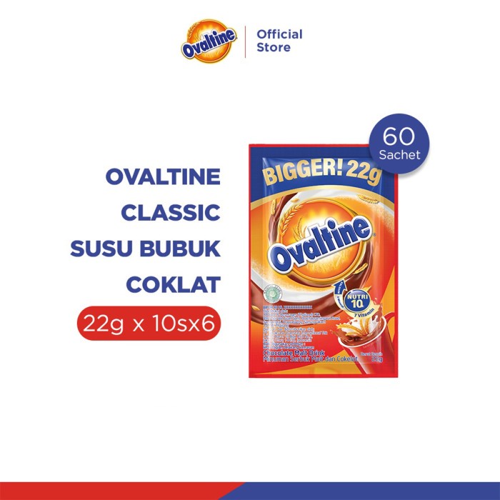 

Ovaltine Classic Susu Bubuk Coklat 22grx10sx6