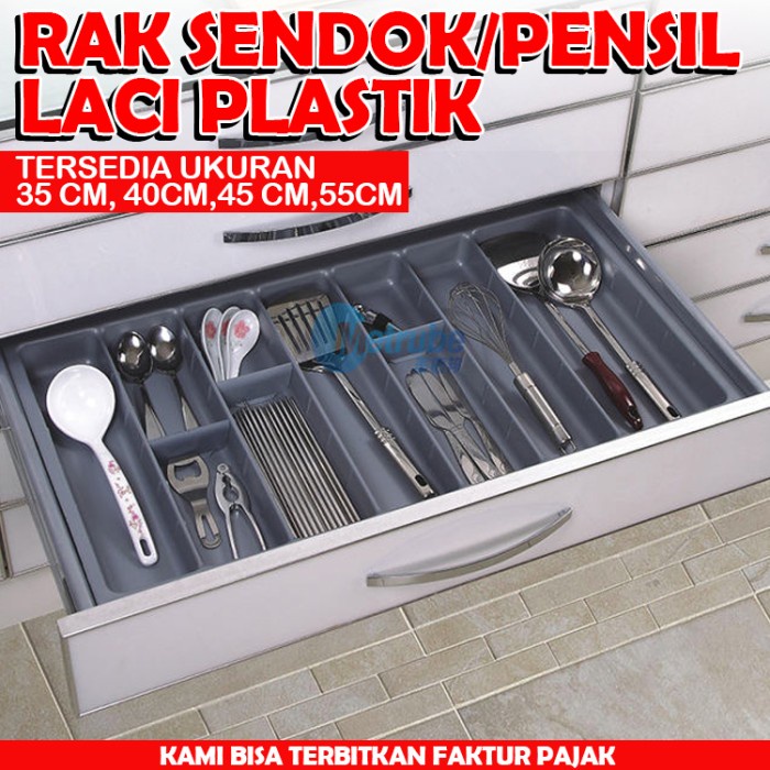 Rak Sendok Plastik Laci Kabinet for Kitchen Set 35 cm