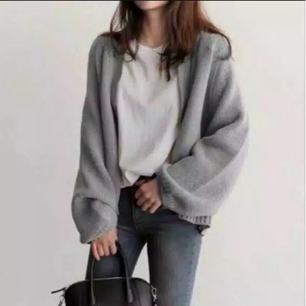 CARDIGAN RAJUT OVERSIZE PREMIUM KOREA TEBAL WANITA 100% ORIGINAL