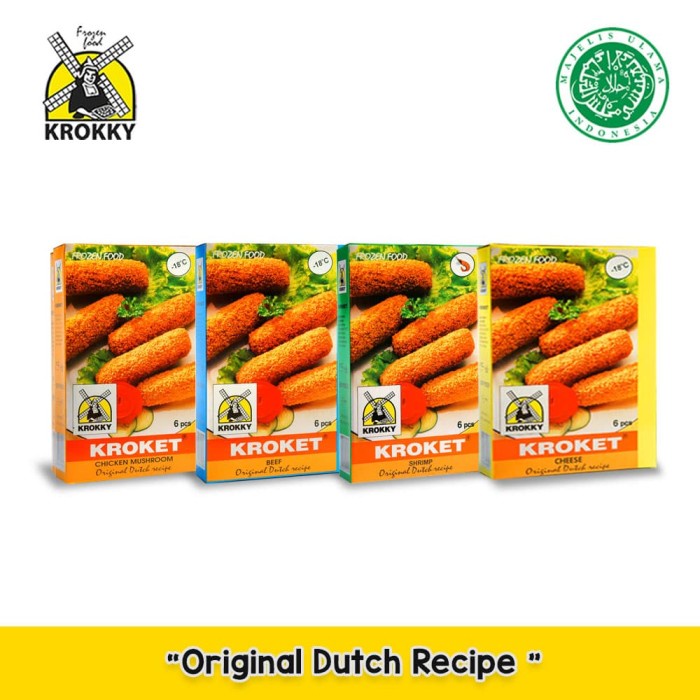 

Sale Terbatas Krokky Holland Kroket Set-4 (Mixed: Ayam Jamur, Keju, Sapi, Udang) Aman