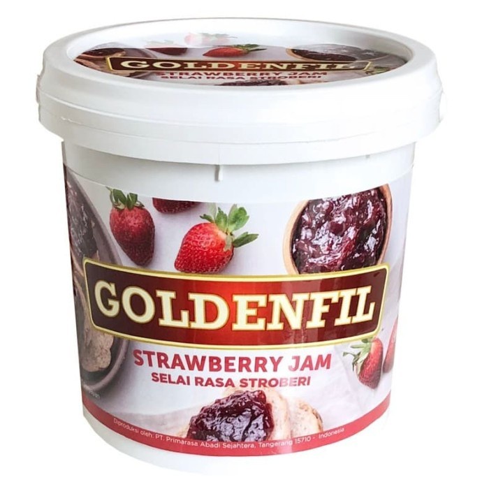 

(BestSeller) Goldenfil Strawberry Jam 1kg dan Blueberry Jam 1 kg - Selai - Filling