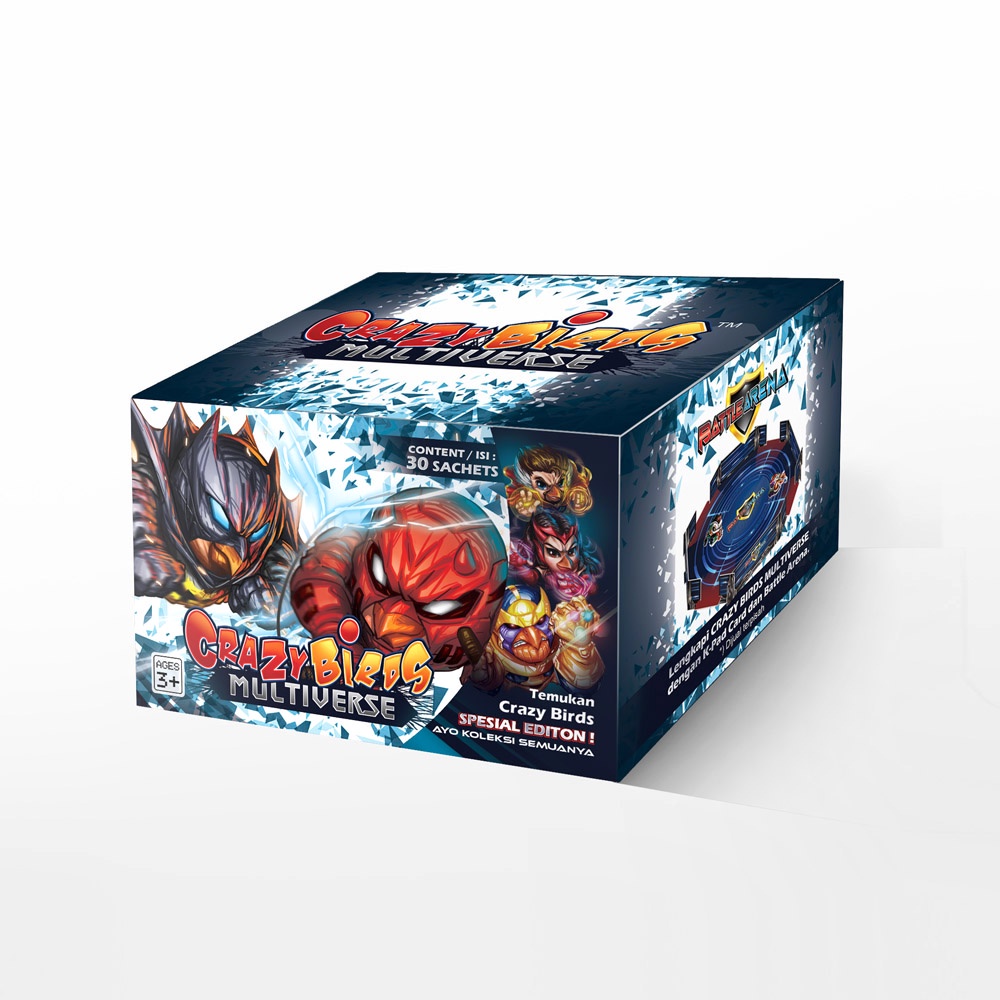 {{ Crazy Bird Multiverse Crazybirds Karoman Mainan Puzzle 3D- New Ready }}