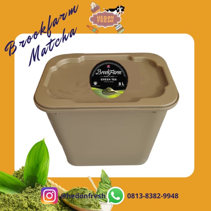 

Ice Cream Matcha Green Tea Brookfarm Diamond 8 Liter