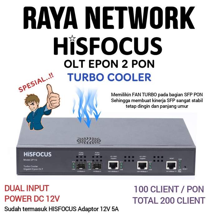 Hisfocus 2P1G Turbo Cooler