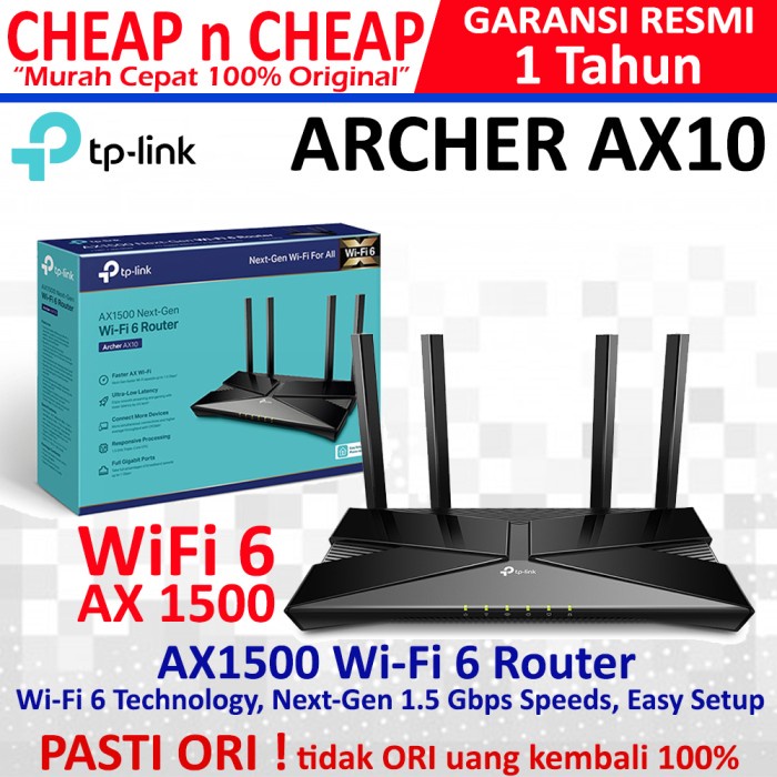 Tp-Link Archer Ax10 - Tplink Ax 10 Router Wifi6 Wifi 6