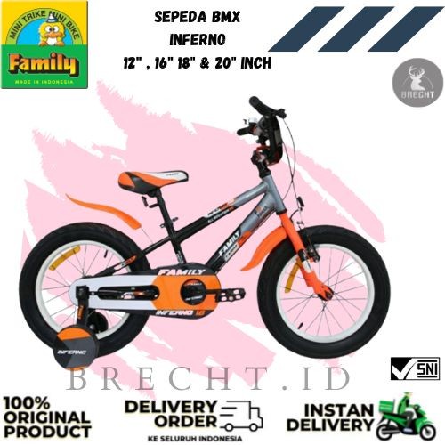 Sepeda BMX Anak Laki Laki Family Inferno Boy 12"16"18"&20" Inch Kode 903