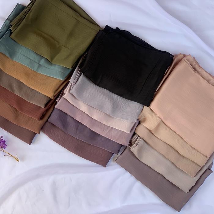 JTTOP" HARGA GROSIR  PASHMINA CRINKLE SILK / LUXURY SILK MALAY / CRADENZA CRINKLE SILK