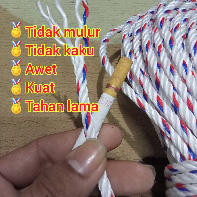 TAMBANG 6MM PPD / TAMPAR 6MM / TALI MOBIL BAK / TALI TAMBANG 6MM / TALI / TAMBANG KILOAN / TALI