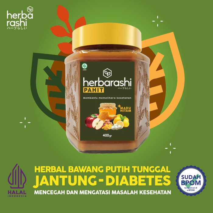 

HERBARASHI Herbal Madu Hitam Pahit Bawang Putih 400ml