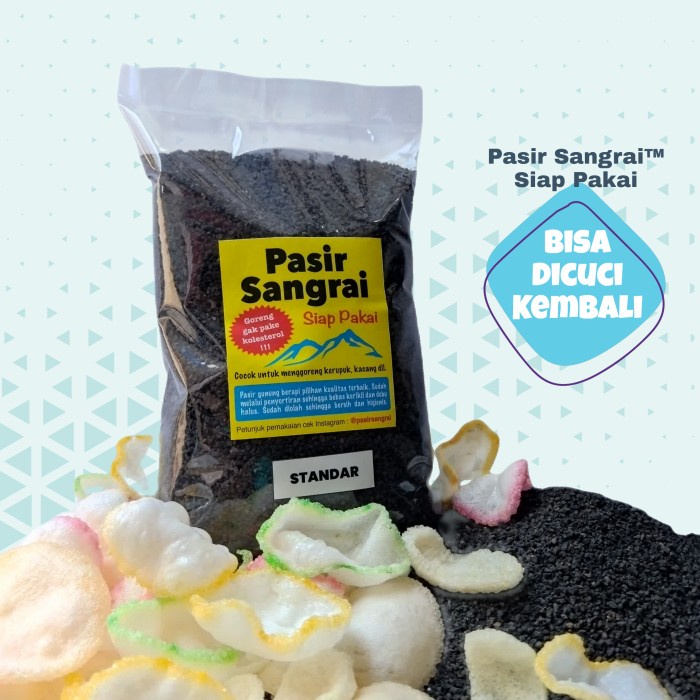 

Khusus Reseller - Pasir Sangrai Siap Pakai Kemasan Plastik/Toples 1Kg