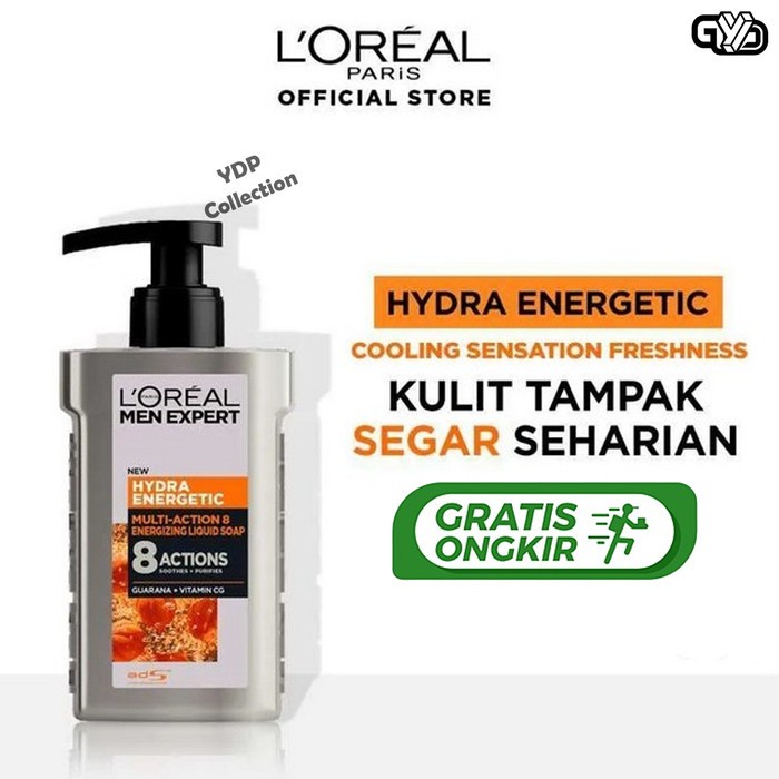 ACBEAUTY- LOreal Paris Men Expert Pump Facial Wash Hydra Energetic 150ml -yuk c.o