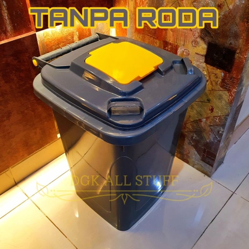 TERLARIS Tong Tempat Sampah Plastik Dustbin Besar Roda Beroda 50 Liter 50L 50 L MURAH