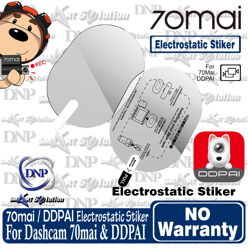 Promo  70Mai Dashcam Electrostatic Stiker For 70Mai & Ddpai Original