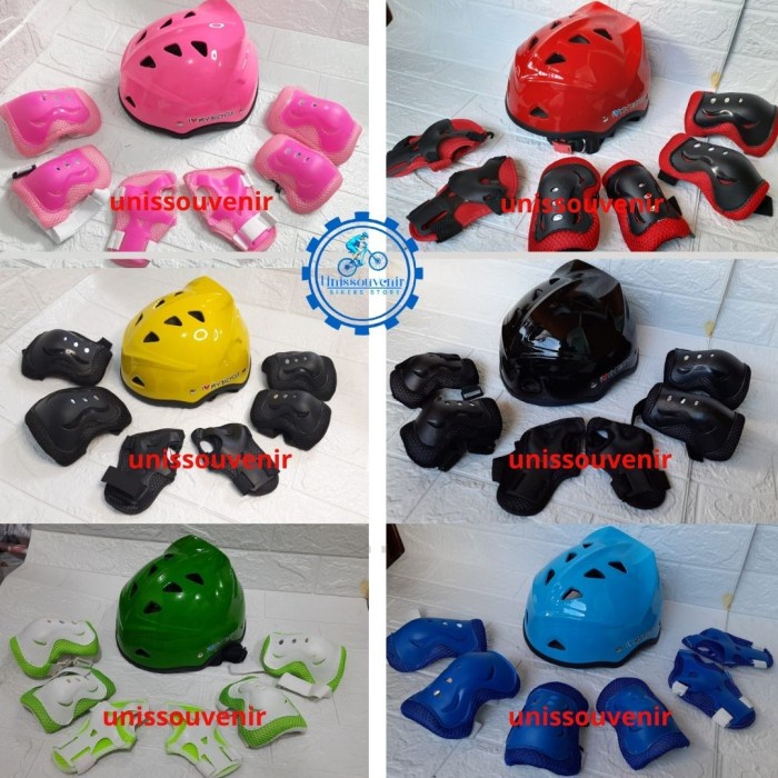 helm sepeda anak gowes helm pelindung sepatu roda