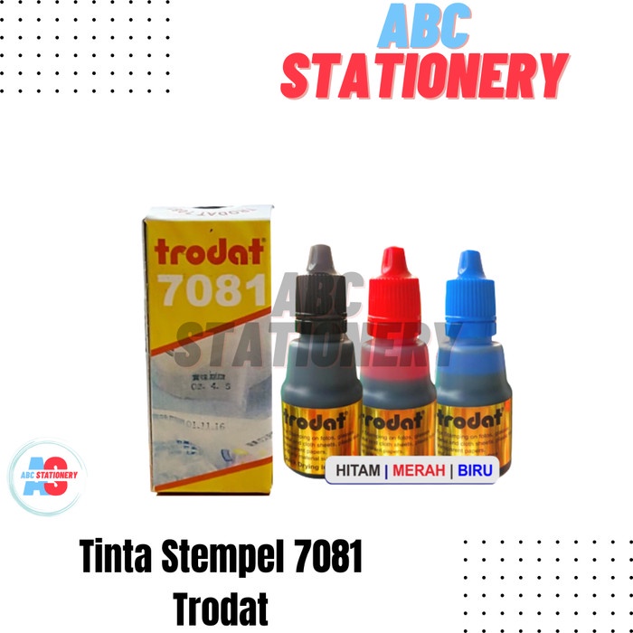 

[tmr] - Tinta Stempel Trodat 7081 anti luntur bisa di plastik