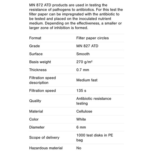 DISK UJI ANTIBIOTIK DISC ANTIBIOTIC BLANK KERTAS CAKRAM