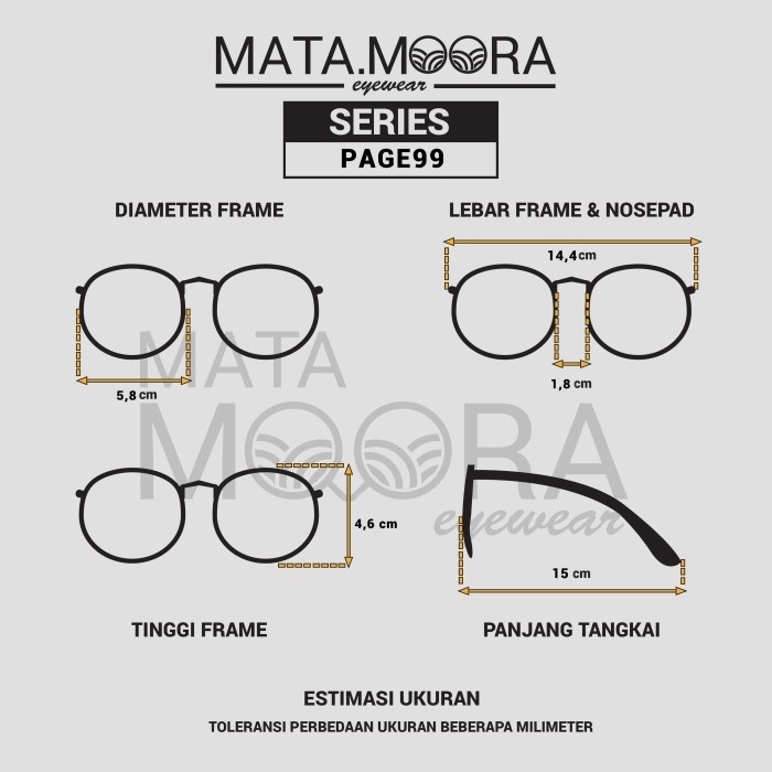*TOP* KACAMATA FRAME TEBAL TIPE PAGE99 BOLD SQUARE OUVAL LENSA BENING ENGSEL BESI GOOD QUALITY