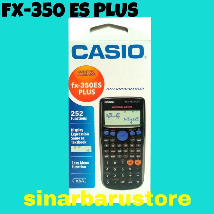

Jual [READY] KALKULATOR SCIENTIFIC-Sin Cos CASIO FX 350 ES PLUS ORIGINAL