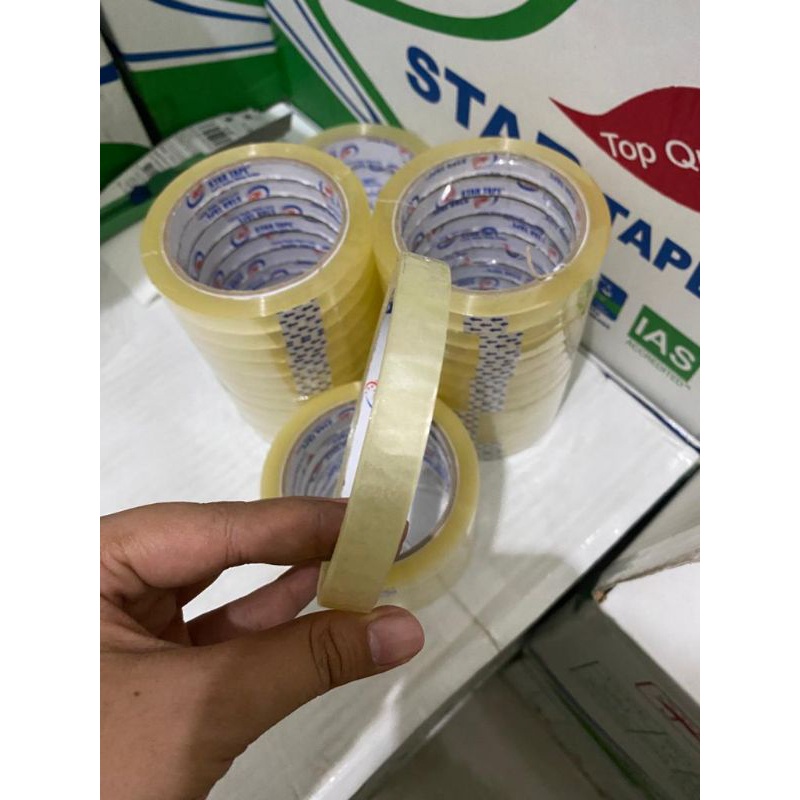 

Lakban Bening Startape 12mm 72-100 Yard Per Dus