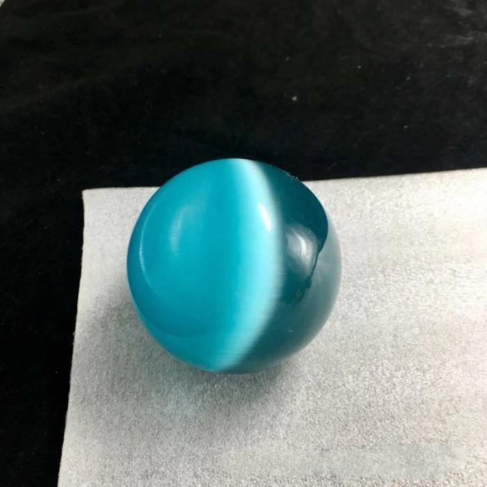 KRISTAL BOLA FENGSHUI TIGER EYE BLUE
