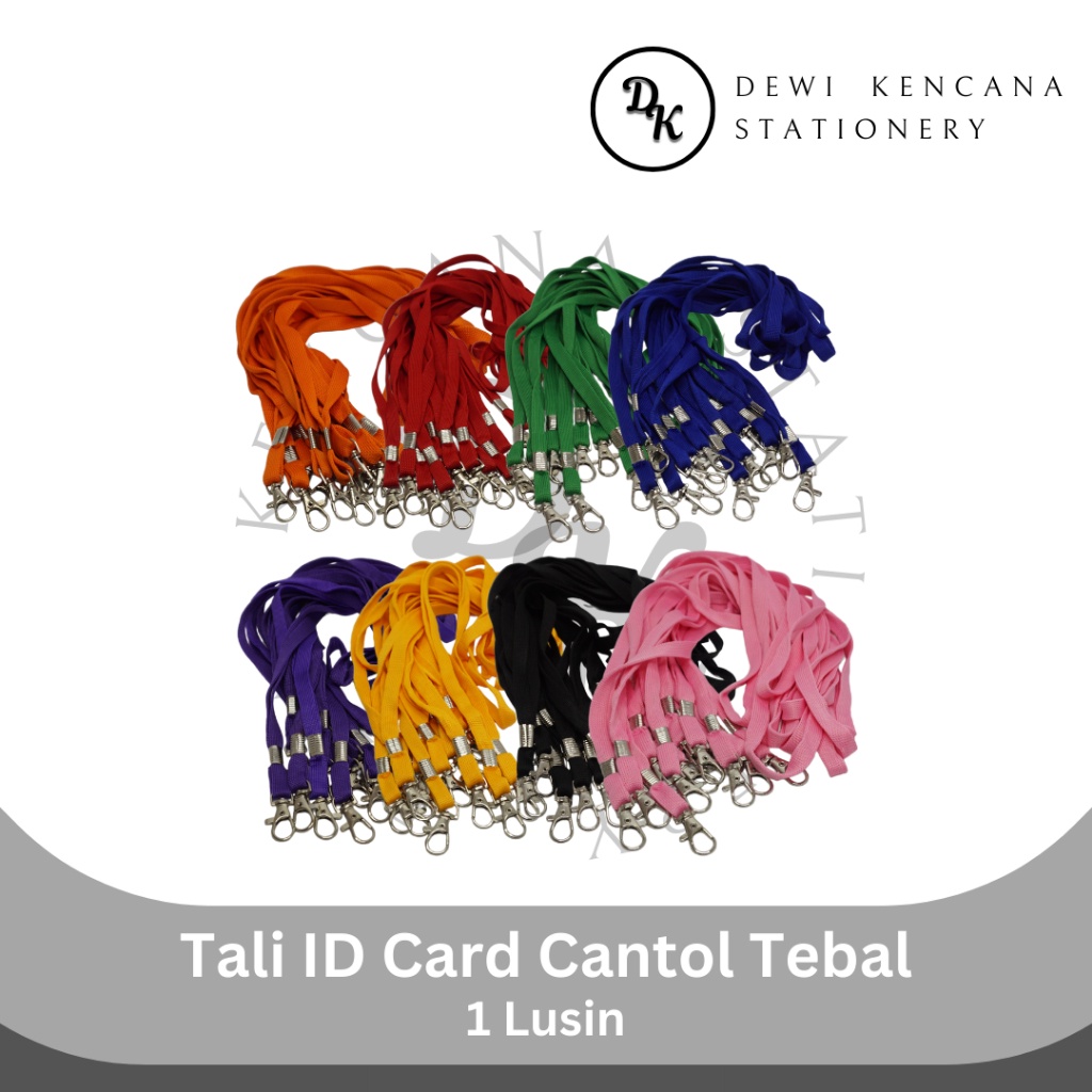 

Tali ID Card Cantolan Tebal 1 Lusin / Lanyard ID Card
