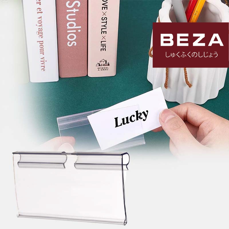 

30pcs Penyangga Label Harga Kait Akrilik Transparan,Kait Label Holder Hook Type Price Tag