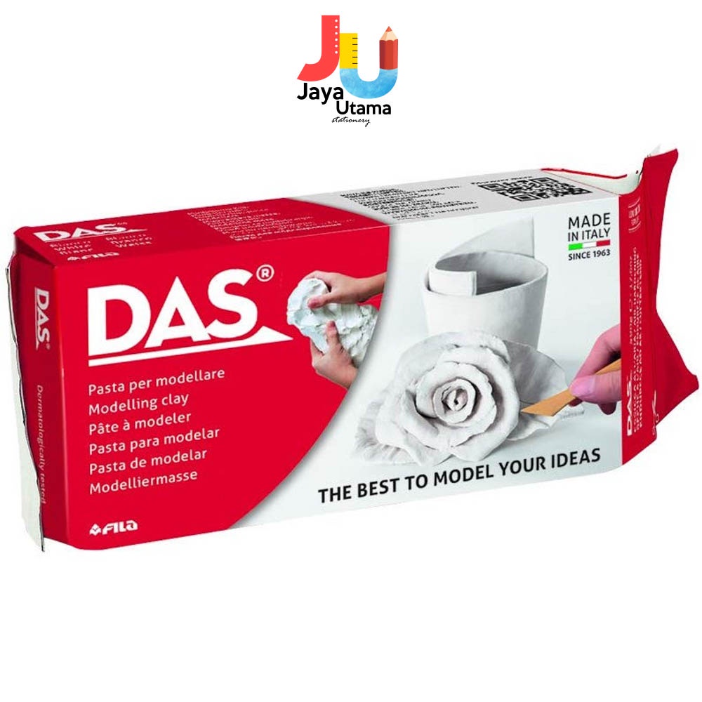 

Das Modelling Clay Tanah Liat Kerajinan Sculpting Pottery 500 Gr White Terracotta