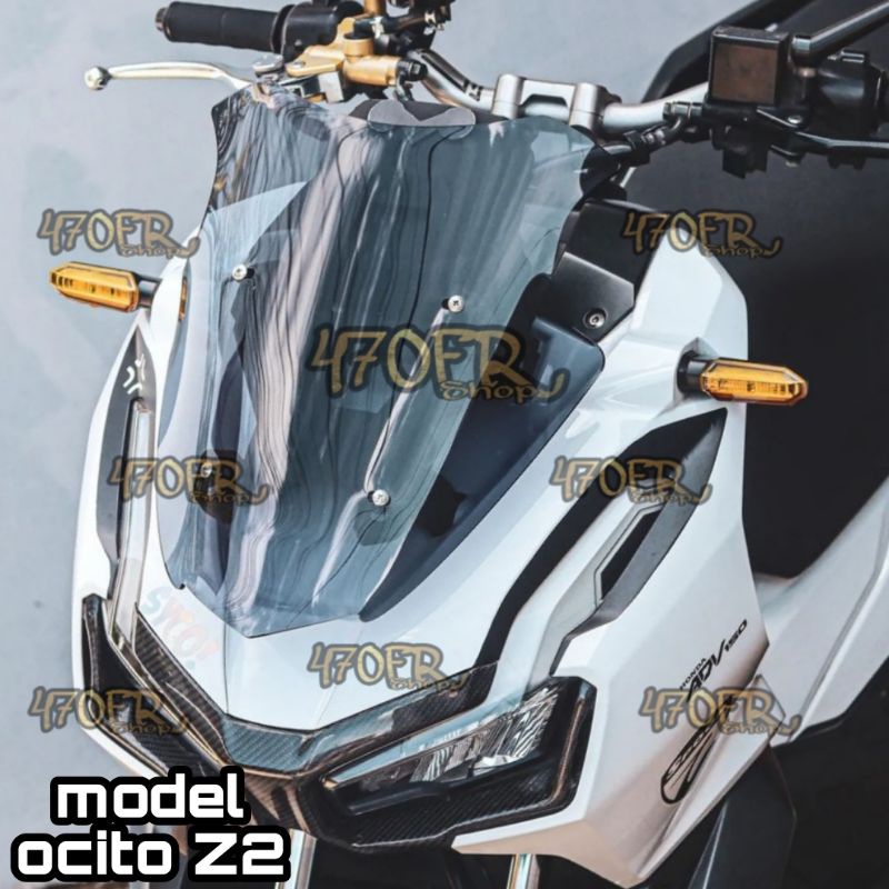 WINDSHIELD ADV 150 &160 SPORTY TDR OCITO CARBU BUBBEL TARING . WINDSHIELD ADV 160 &150 SPORTY