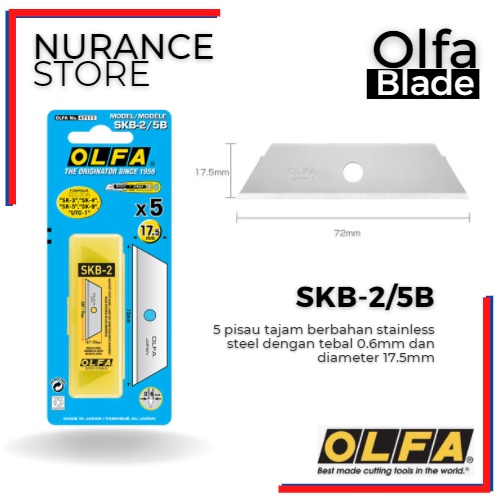 

REFILL BLADE OLFA SKB-2/5B UNTUK CUTTER OLFA SK-3 SK-4 SK-5 SK-9 UTC-1