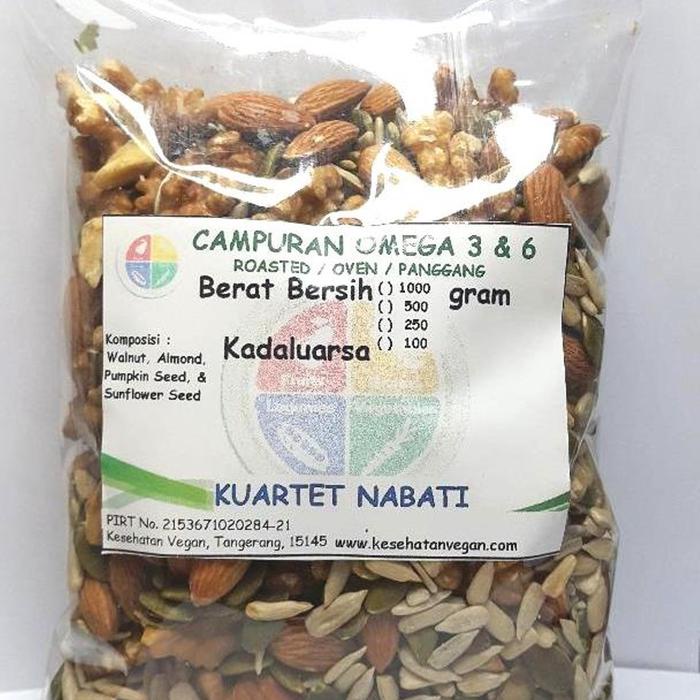

terbaru !!! 1000gr mix walnut - almond - pumpkin seeds - sunflower seeds - varian mentah/ roasted
