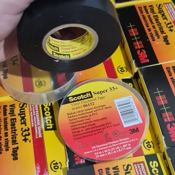 JT READY 3M ISOLASI LISTRIK SCOTCH SUPER 33+ VINYL ELECTRICAL TAPE SCOT 33