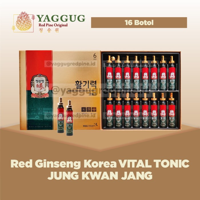 

Red Ginseng Korea Vital Tonic Jung Kwan Jang 16 Botol
