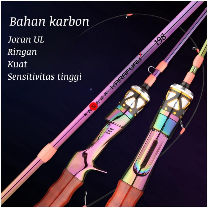 Terbaru Joran Pancing Karafuru Ul Solid Karbon 198Cm Ringan Kuat Cod