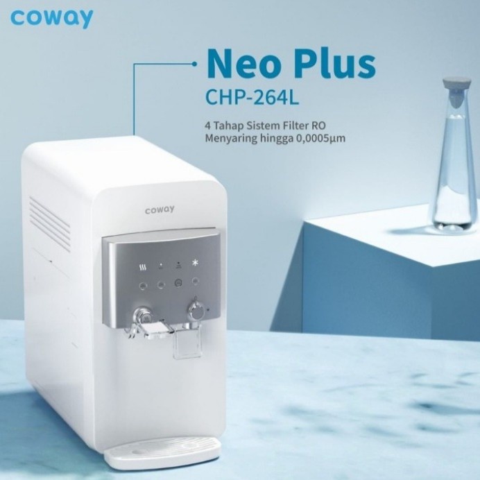 Coway Water Purifier Neo Plus Dispenser RO Pemurni Air Paket 6 Bulan