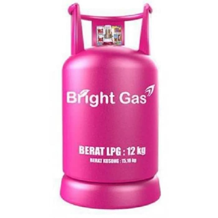 TABUNG BRIGHT GAS 12 KG ( ISI & KOSONG ) ASLI PERTAMINA - ISI