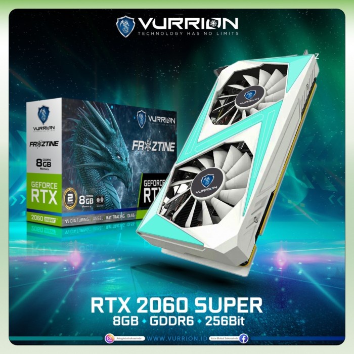 BISA GOSEND VGA VURRION RTX 2060 SUPER 8GB - GEFORCE RTX 2060 SUPER 8GB GRATIS ONGKIR