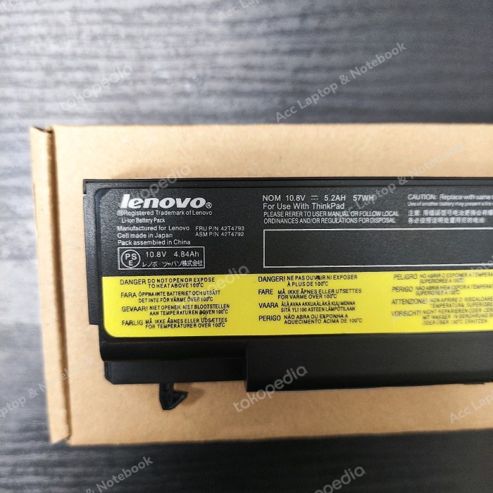 ORIGINAL BATERAI THINKPAD T510 T510I T520 T520I W510 W520 55+ TERMURAH