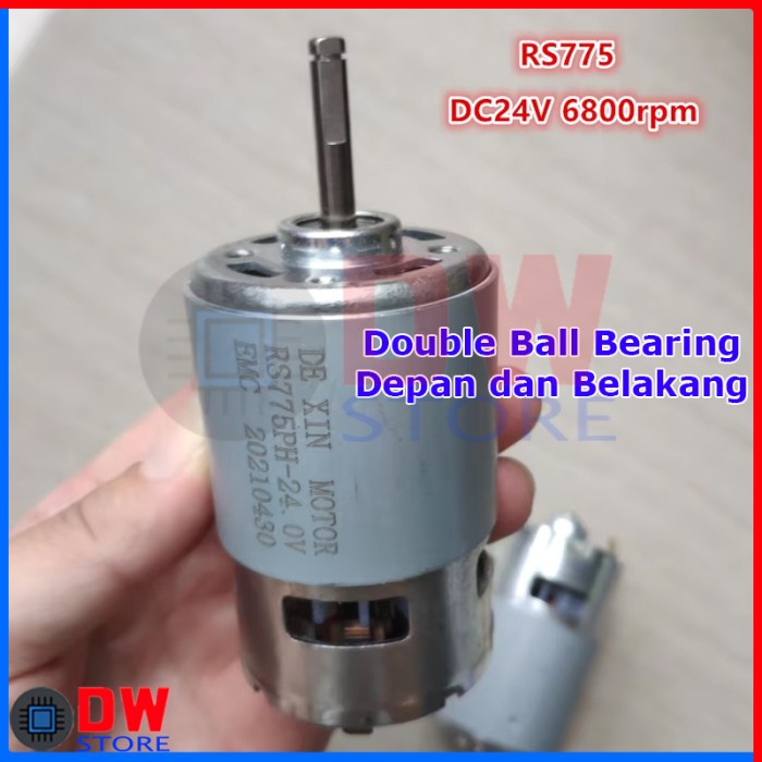 Dinamo DC Motor RS-775 775 24V 12V - 24V Medium Speed High Torque
