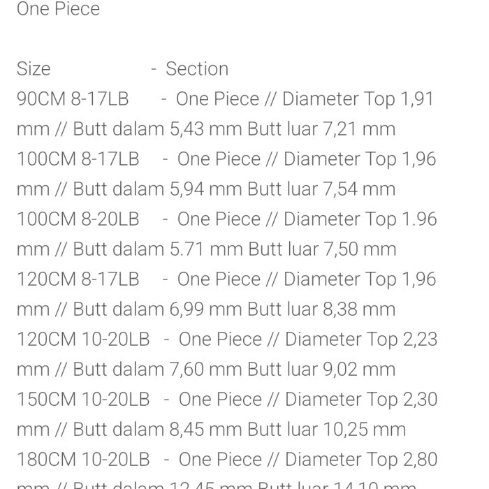 Blank Carbon Hollow Versus 90 100 120 150 180 #Gratisongkir
