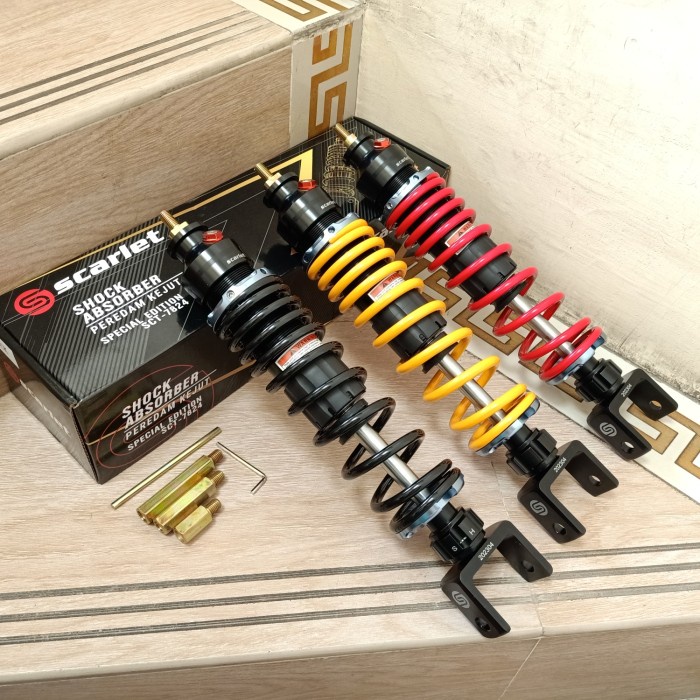 shock shockbreaker belakang scarlet vespa pts vbb super sprint px