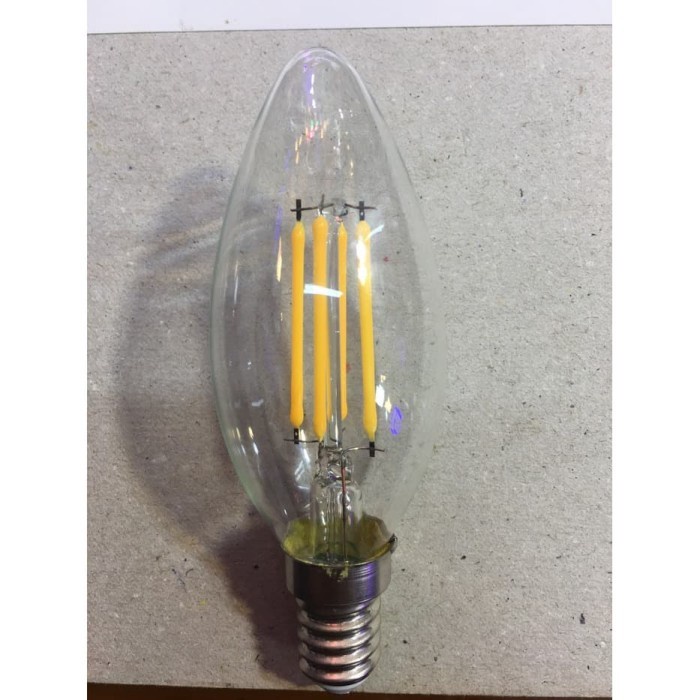 NEW Lampu LED Edison Filamen bulb C35 candle 4W E14