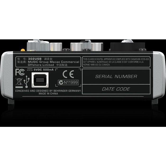 Behringer Xenyx 302 USB - 302USB Mixer Audio Soundcard Audio Interface