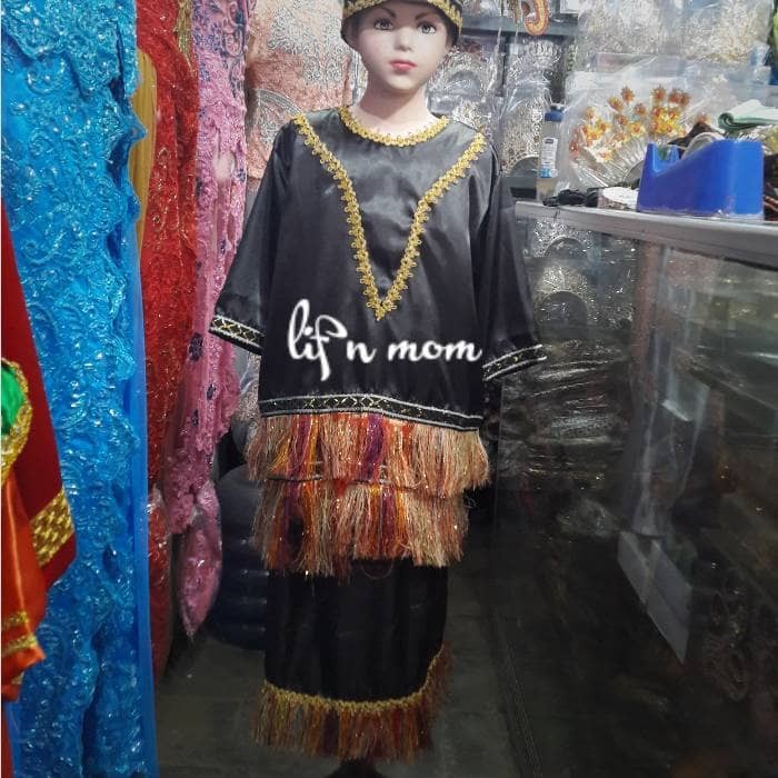 baju adat anak irian papua perempuan adat tradisional