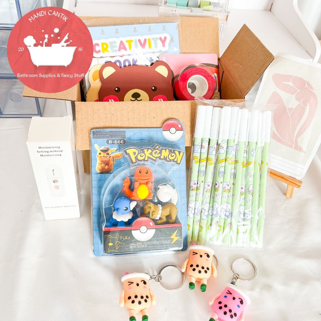 

{{ Paket Ukur Box ukuran 20x20x8 cm alat tulis Ready}}