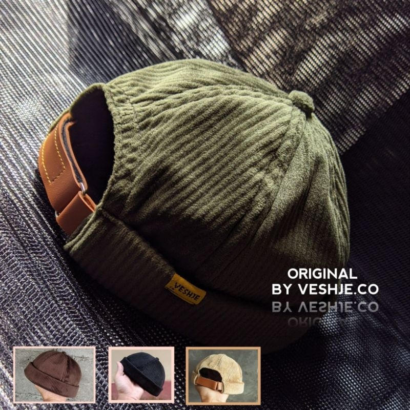 PROMO / Mikihat peci miki hat hijau army corduroy hitam dll