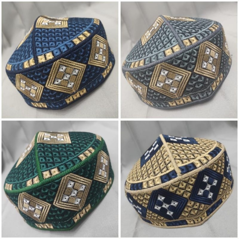 PROMO / PECI PAKISTAN FULL BORDIR KOPIAH PAKISTAN OVAIS SONGKOK PAKISTAN DEWASA