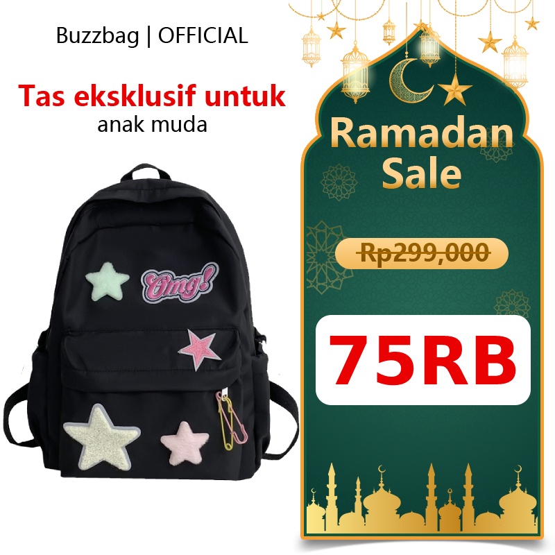 PROMO / BUZZBAG - Tas ransel korean style sekolah tas sekolah kecil wanita korea tas aesthetic