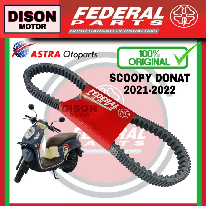 TERLARIS VANBELT FEDERAL SCOOPY DONAT TAHUN 2021-2022 ORIGINAL VBELT VANBEL FEDERAL