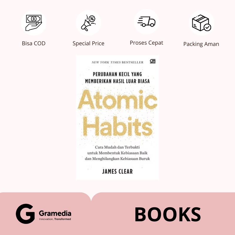 Gramedia Supratman | Atomic Habits SC | Produk Original Gramedia